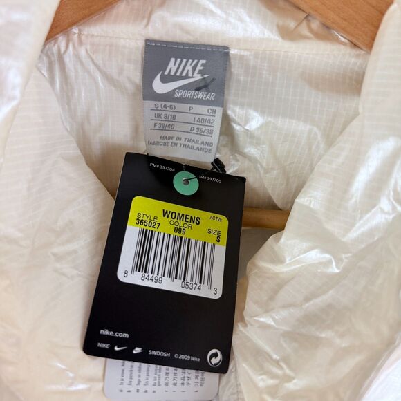 NWT Nike Windrunner Jacket Women S White Pearl Iridescent Retro 90s Y2K - Picture 3 of 6